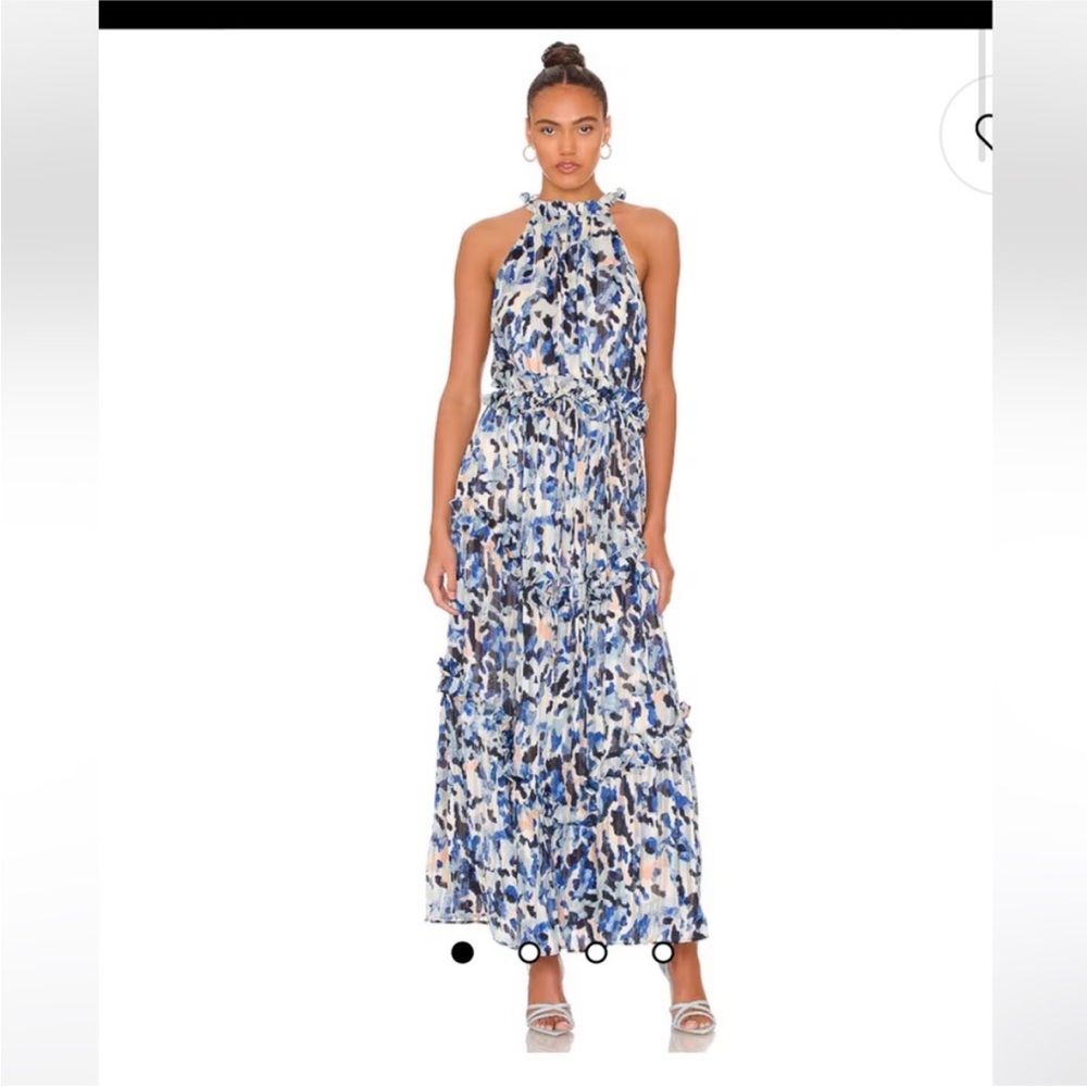 ELLIATT IRIDESCENCE MAXI DRESS IN MULTI Blue